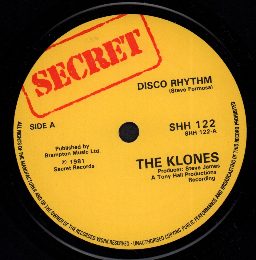 Klones - Disco Rhythm - 7 Inch