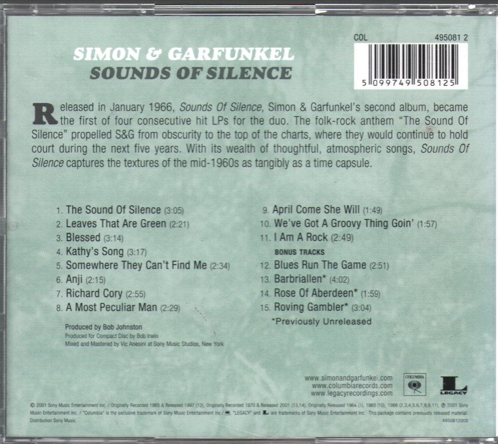 Simon & Garfunkel - Sounds Of Silence - Cd
