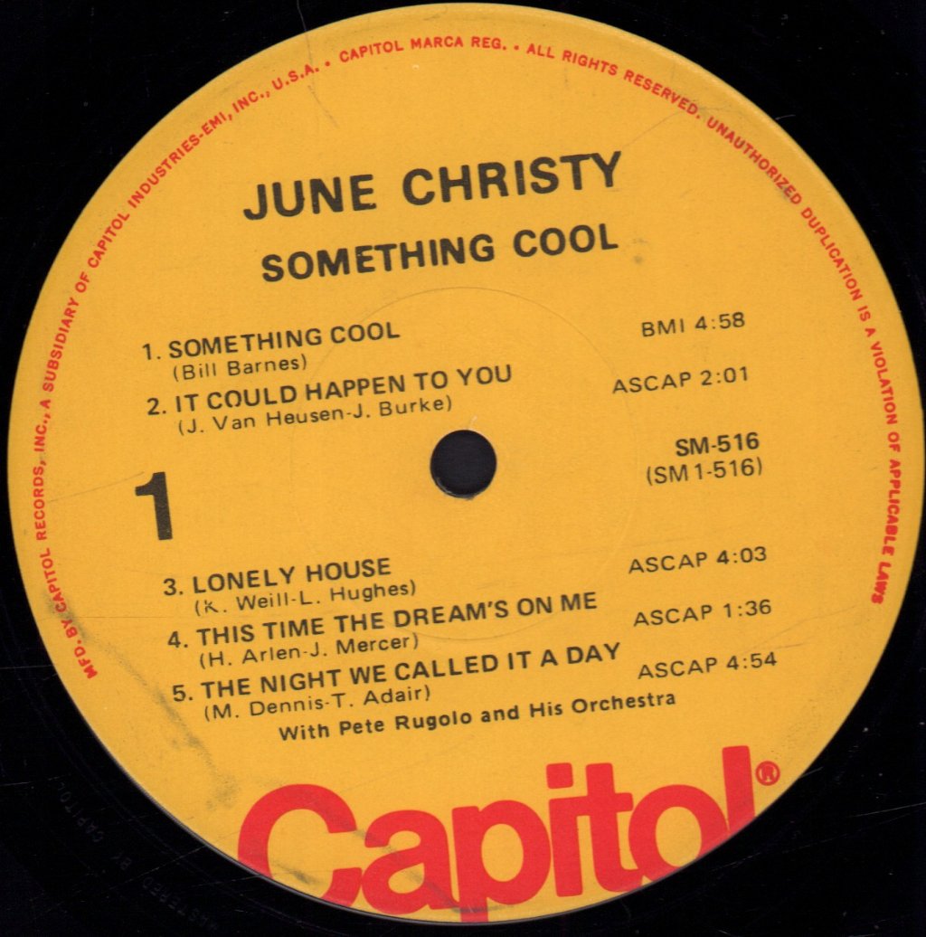 June Christy - Something Cool - Lp