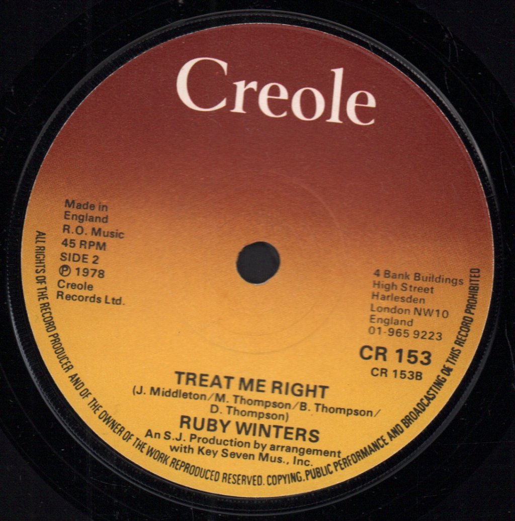 Ruby Winters - Come To Me - 7 Inch