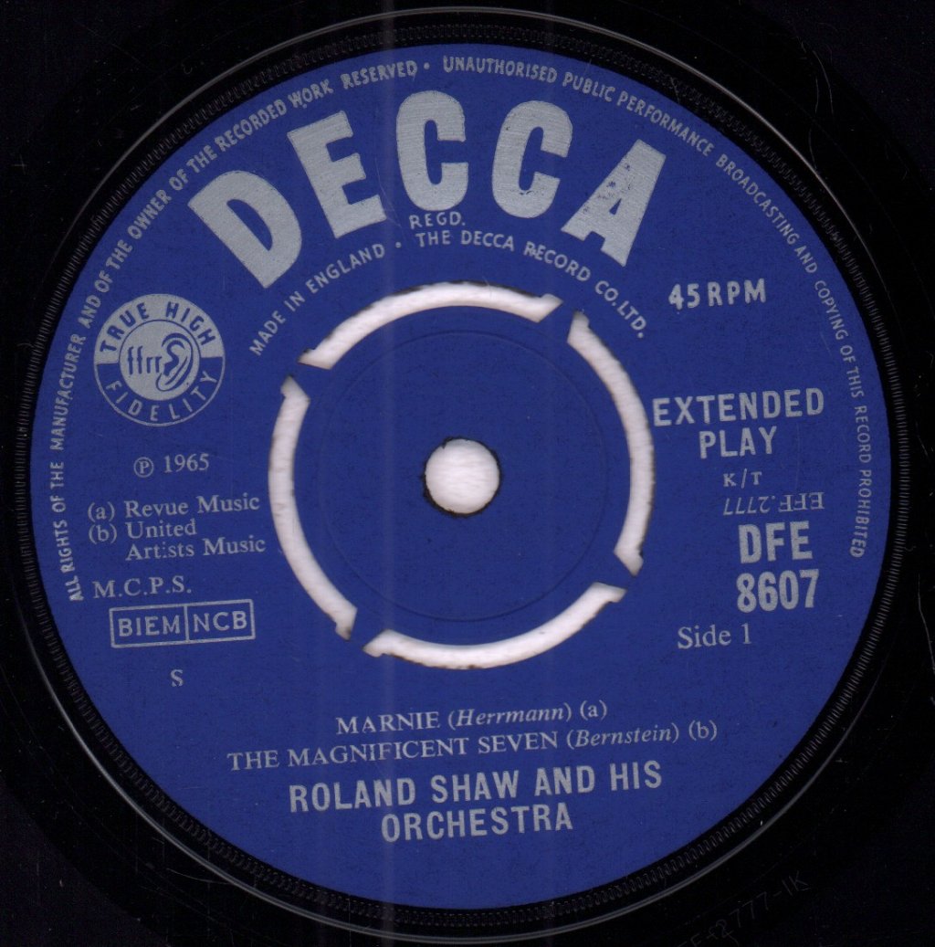 Roland Shaw And His Orchestra - Great Film Hits Vol 6 - 7 Inch