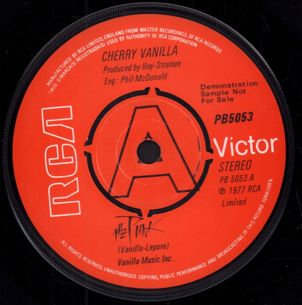Cherry Vanilla - Punk - 7 Inch