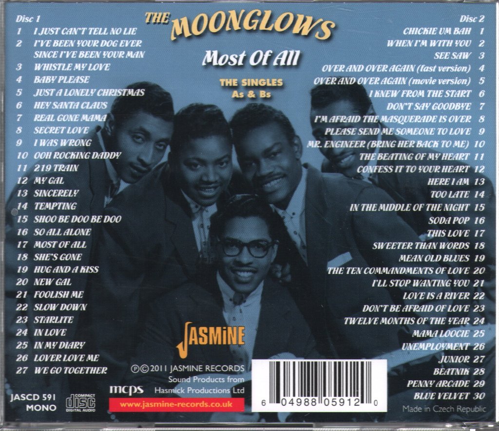 Moonglows - Most Of All (The Singles A's & B's) - Double Cd