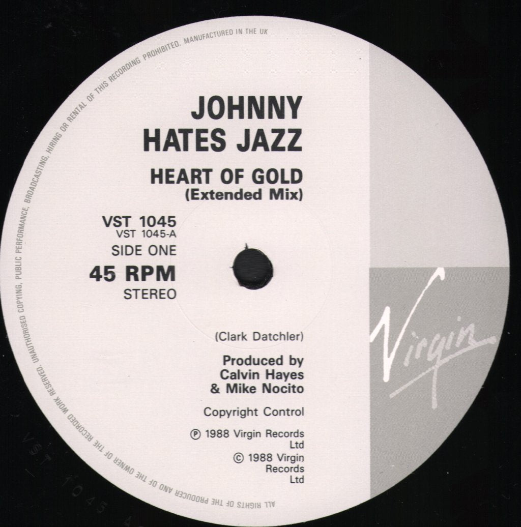 Johnny Hates Jazz - Heart Of Gold - 12 Inch