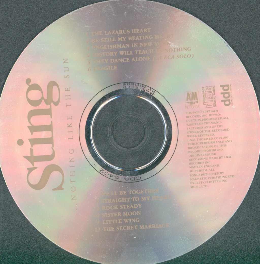 Sting - Nothing Like The Sun - Cd