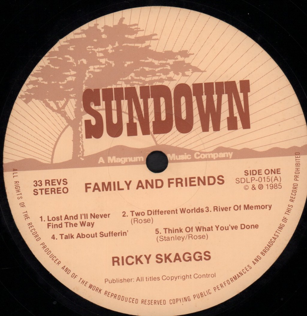 Ricky Skaggs - Family And Friends - Lp