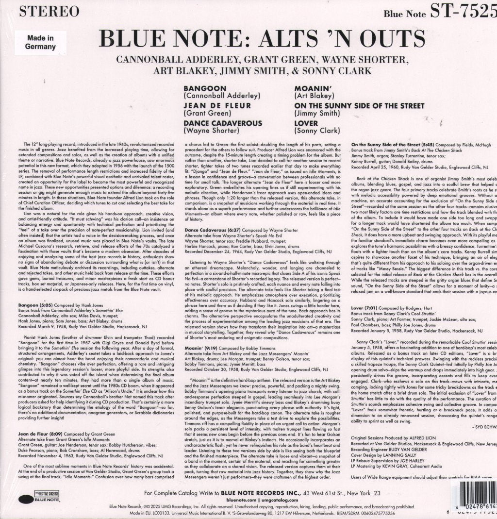 Various Artists - Alt's 'N Outs - Lp