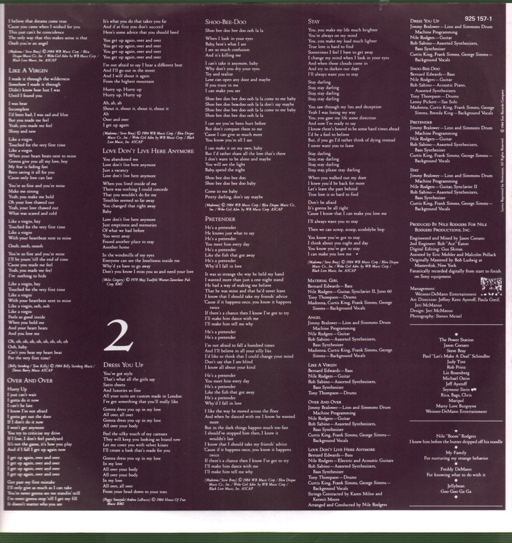 Madonna - Like A Virgin - Lp