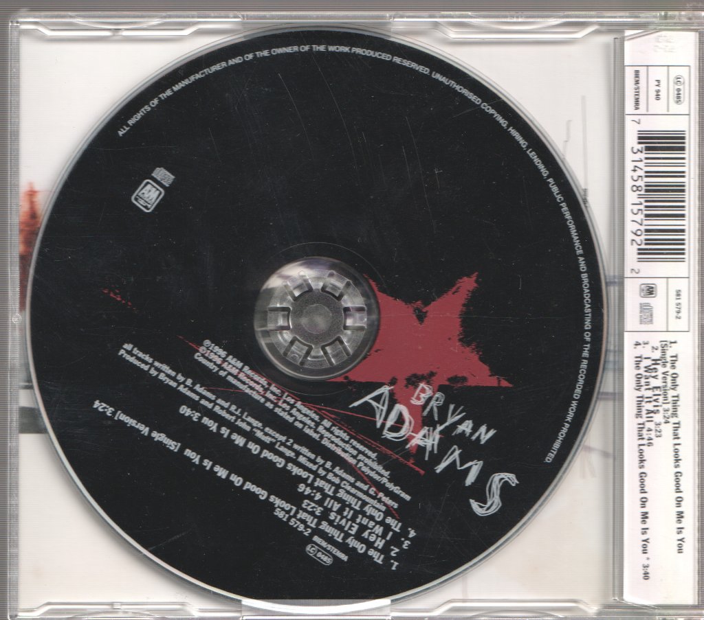 Bryan Adams - Only Thing That Looks Good On Me Is You - Cd