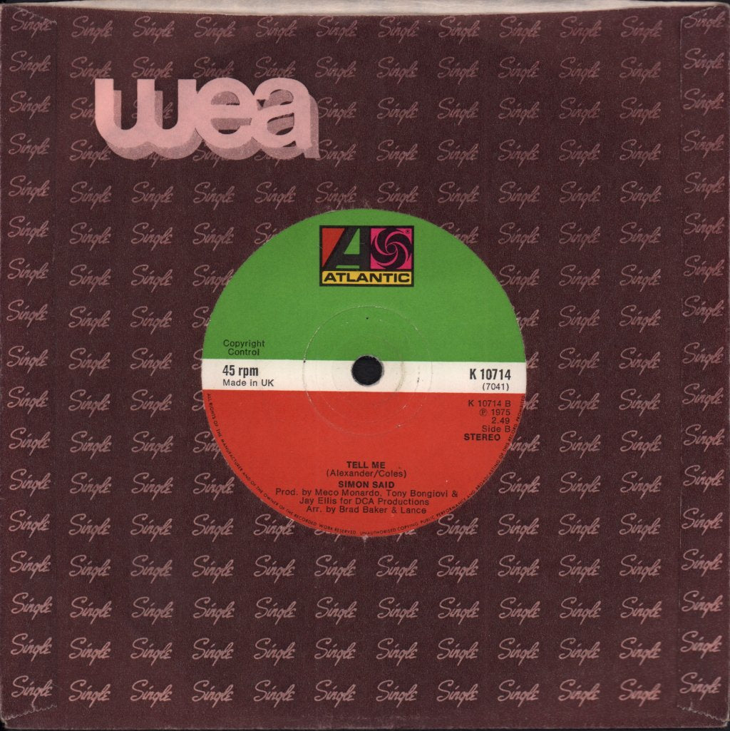 Simon Said - Smile - 7 Inch