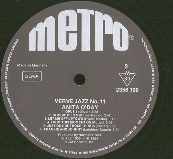 Anita O'Day - Verve Jazz No. 11 - Lp