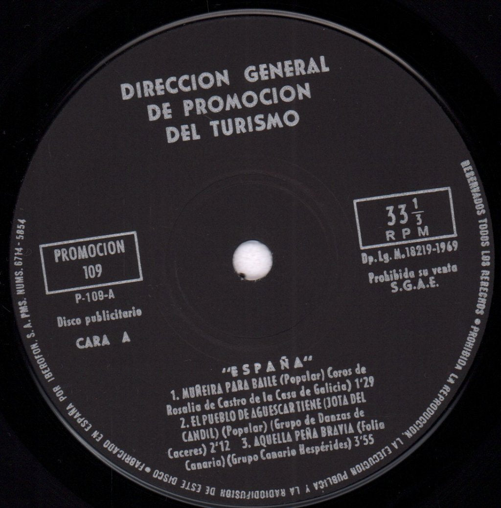 Various Artists - Folklore Musical De Espana - 7 Inch