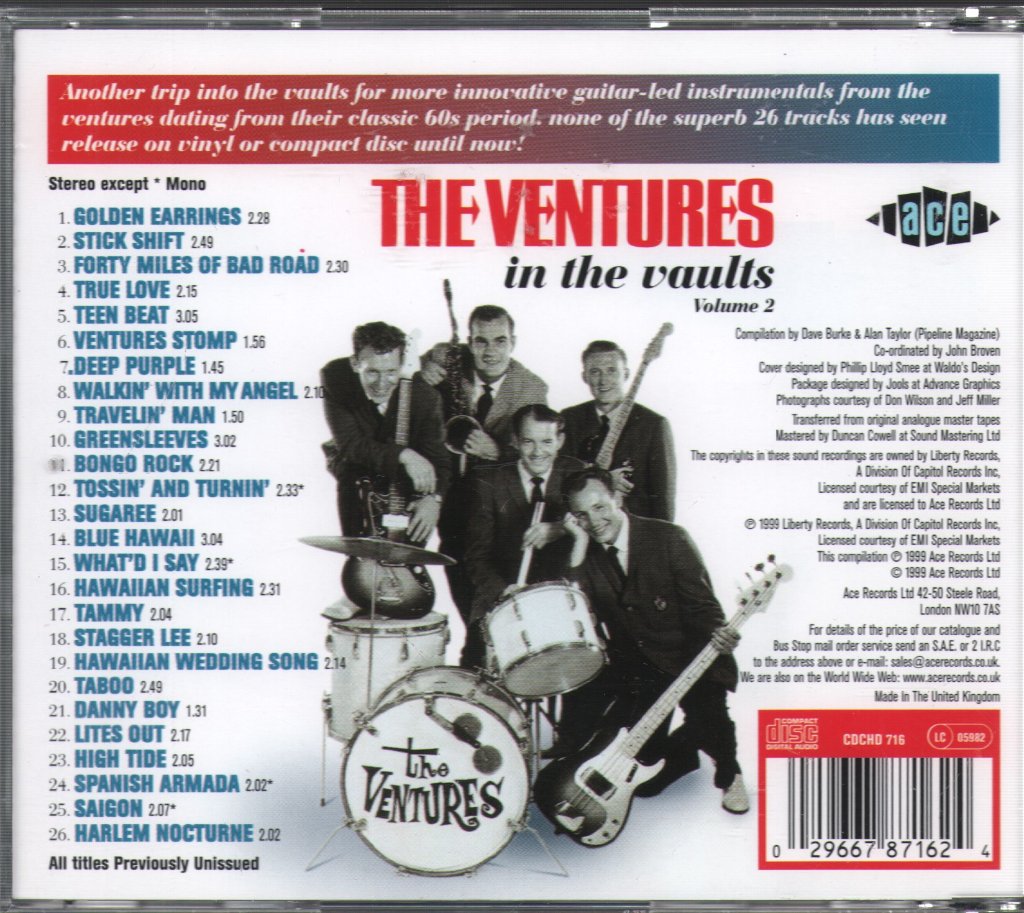 Ventures - In The Vaults Volume 2 - Cd
