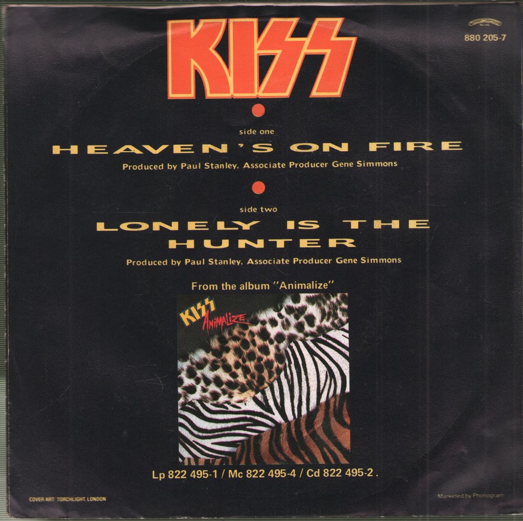 Kiss - Heaven's On Fire - 7 Inch