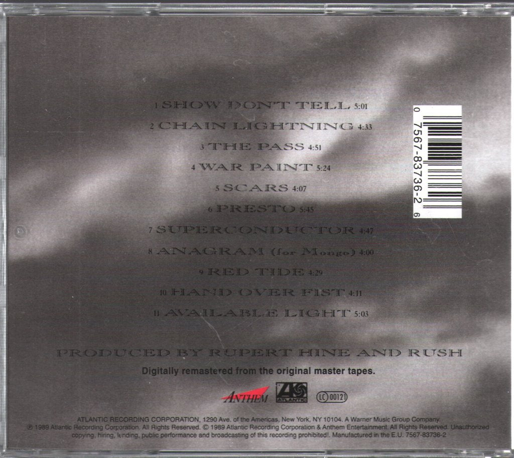 Rush - Presto - Cd