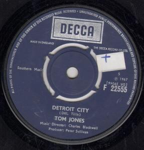 Tom Jones - Detroit City - 7 Inch