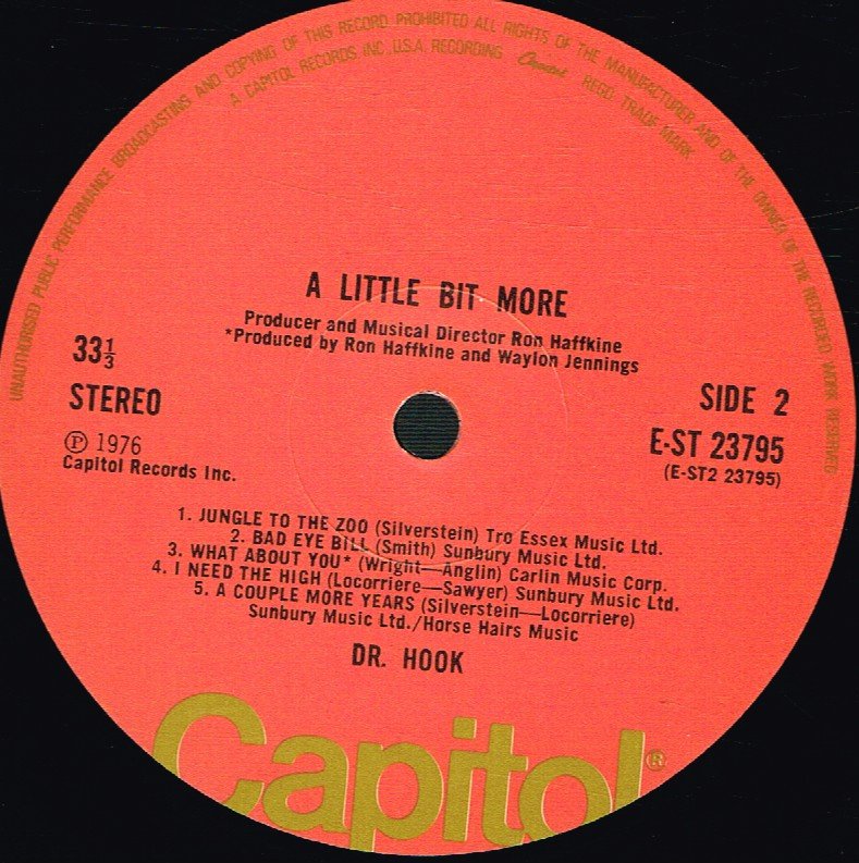 Dr. Hook - A Little Bit More - Lp