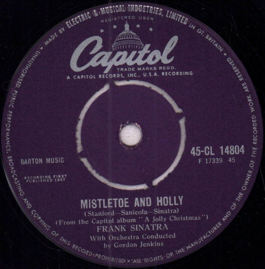 Frank Sinatra - Jingle Bells / Mistletoe And Holly - 7 Inch