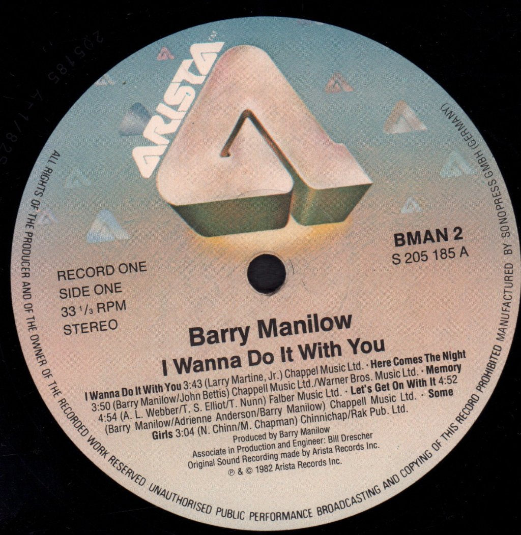 Barry Manilow - I Wanna Do It With You - Lp