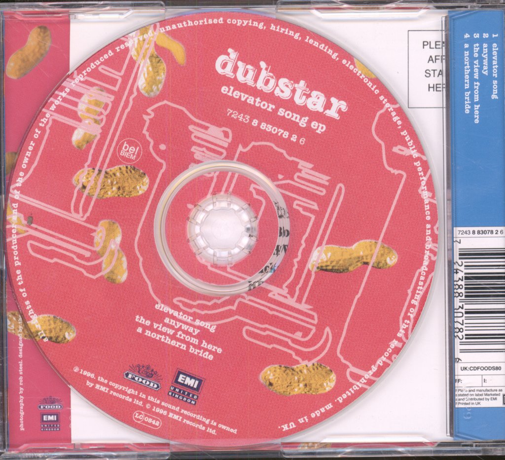 Dubstar - Elevator Song EP - Cd