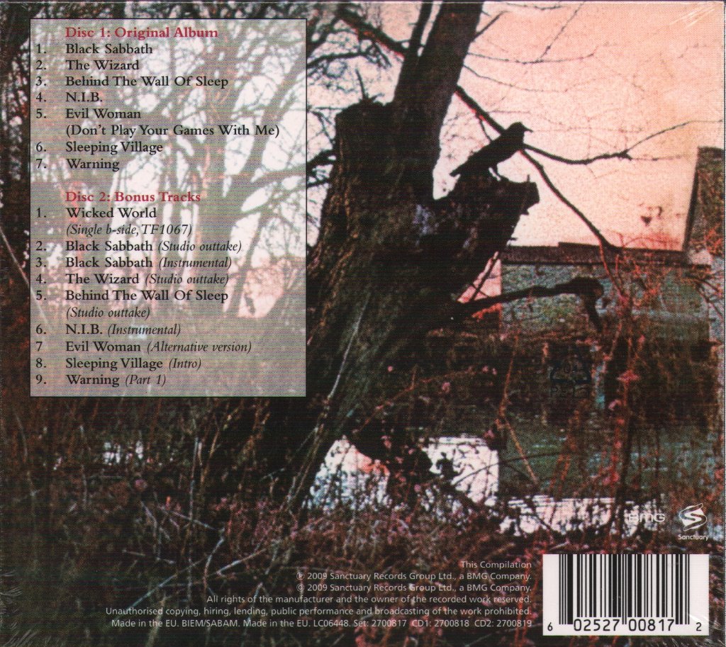 Black Sabbath - Black Sabbath - Double Cd