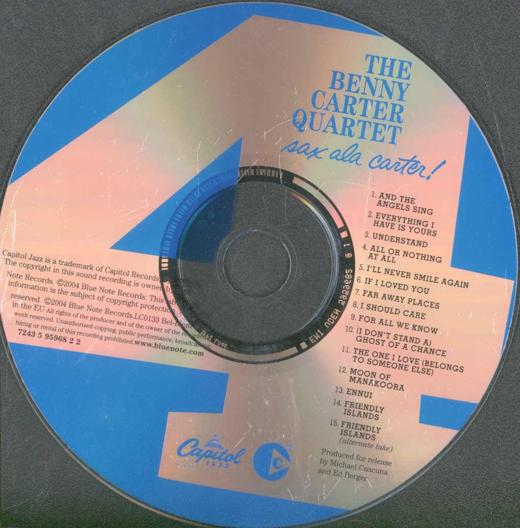 Benny Carter - Sax Ala Carter! - Cd