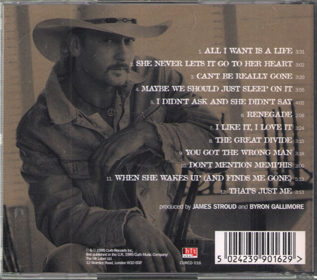 Tim Mcgraw - All I Want - Cd