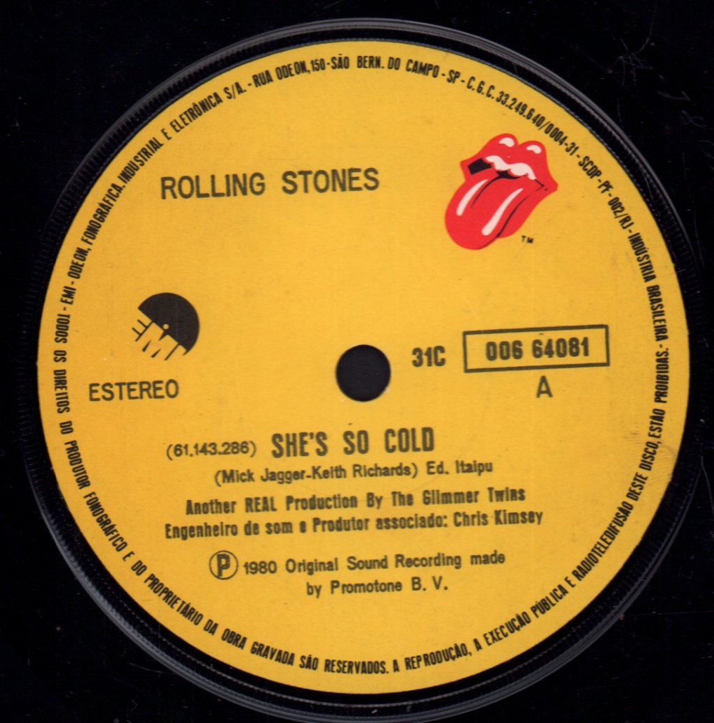 Rolling Stones - She's So Cold - 7 Inch