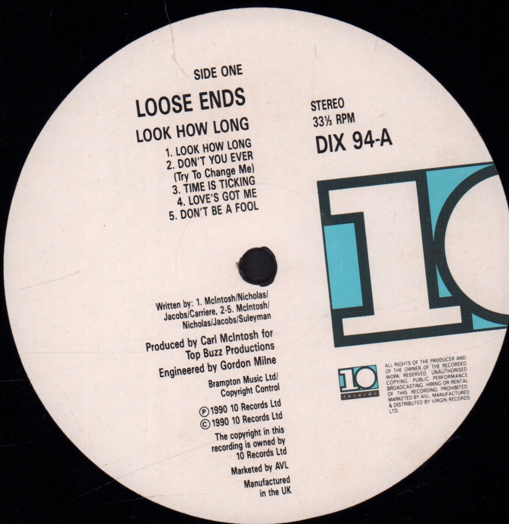 Loose Ends - Look How Long - Lp