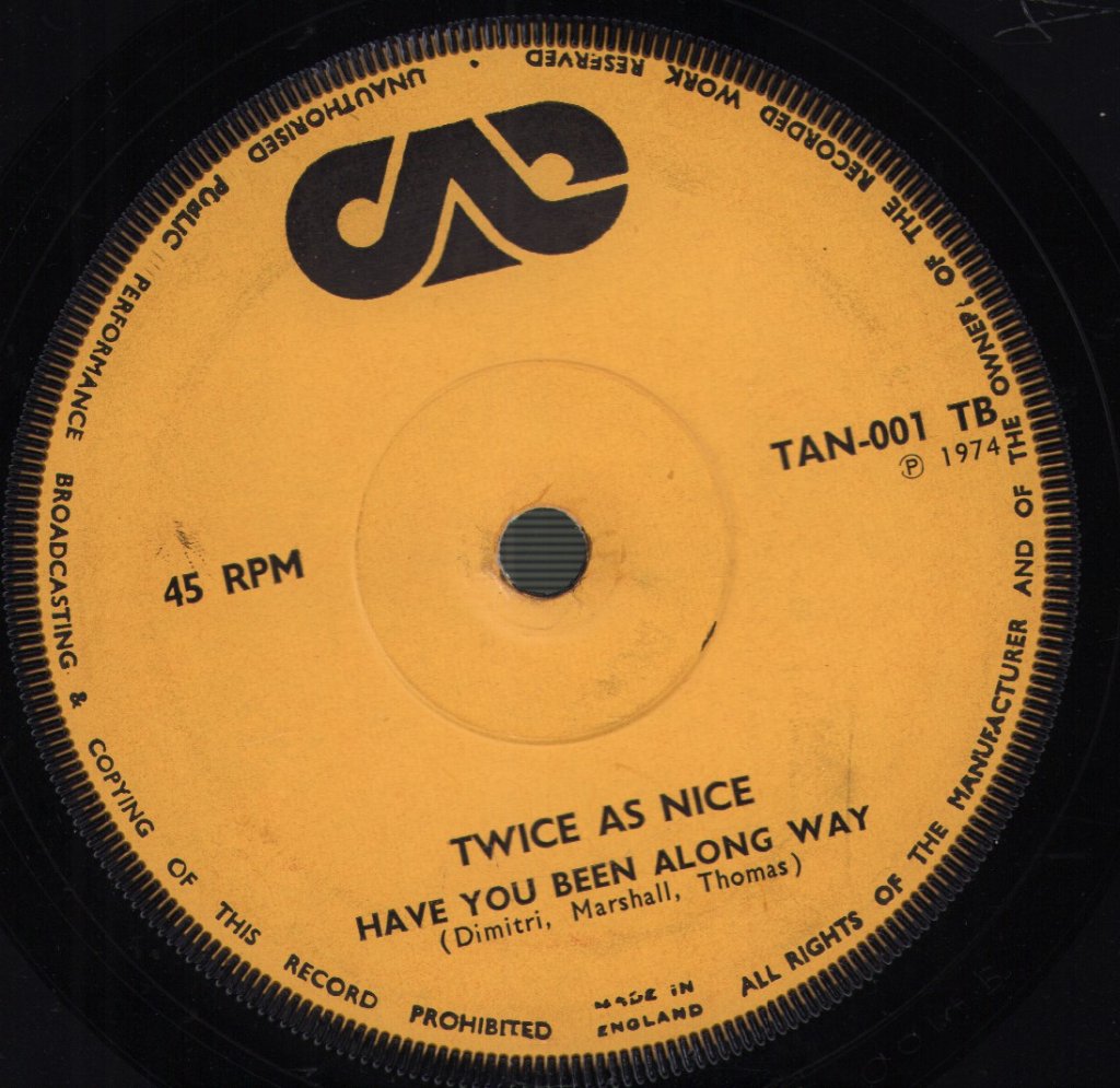 Twice As Nice - Going Places - 7 Inch