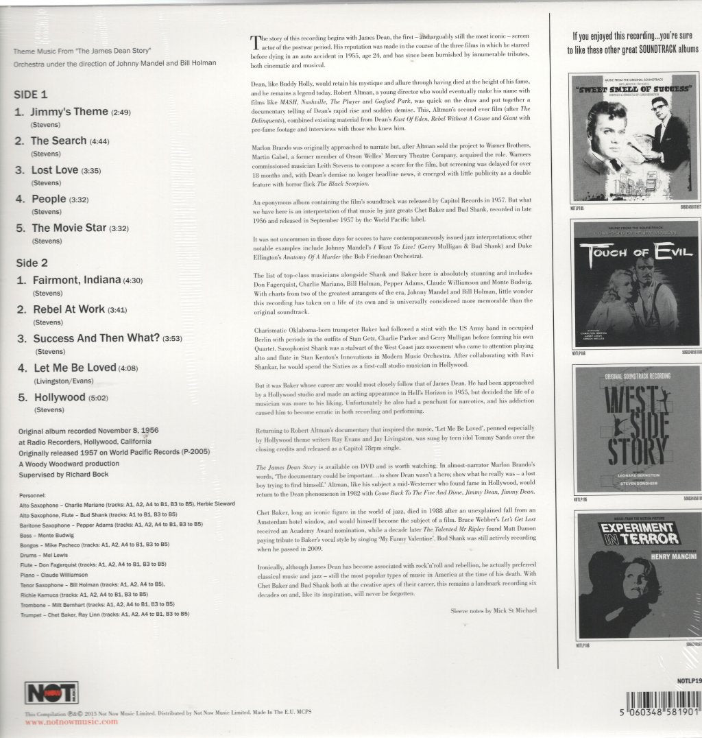 Leith Stevens - Theme Music From The James Dean Story - Lp