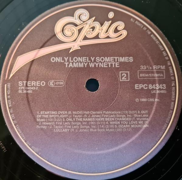 Tammy Wynette - Only Lonely Sometimes - Lp