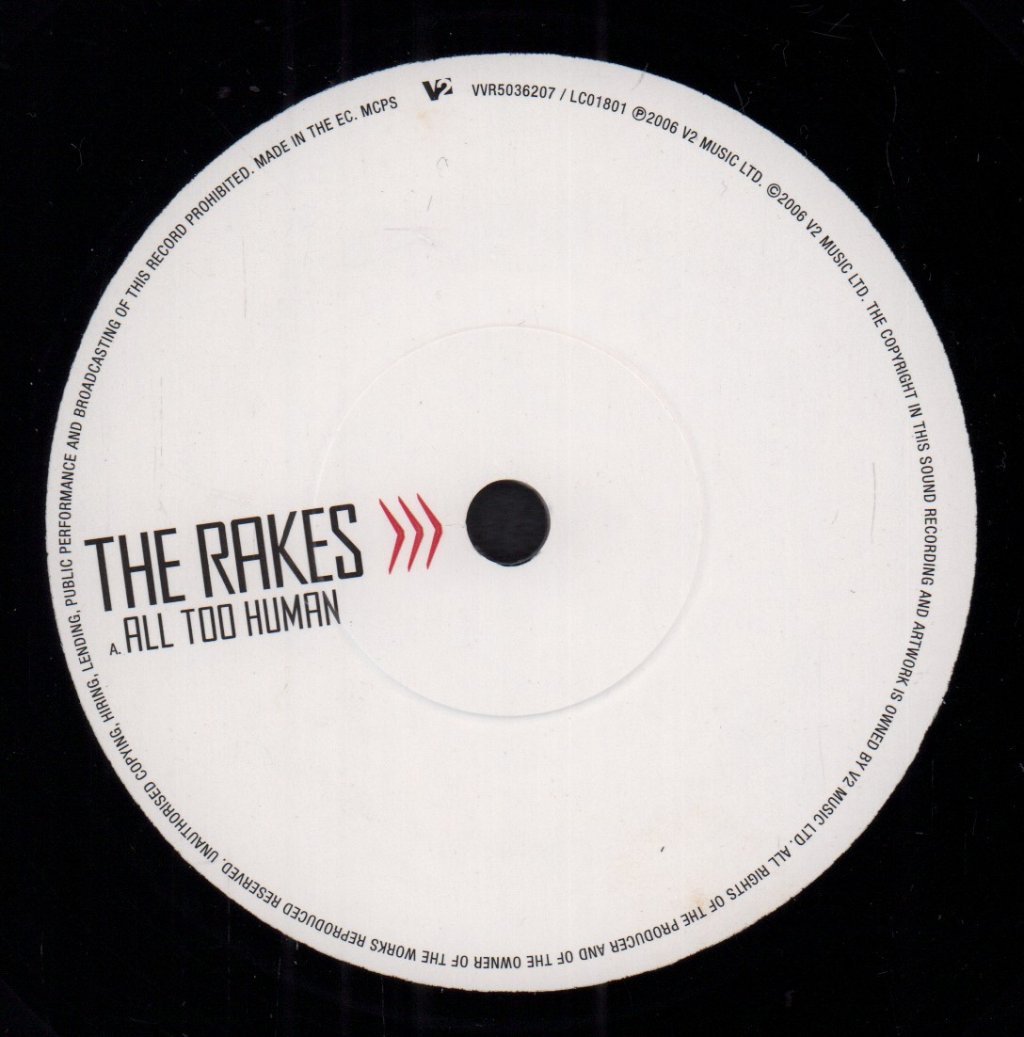 Rakes (Indie Group) - All Too Human - 7 Inch