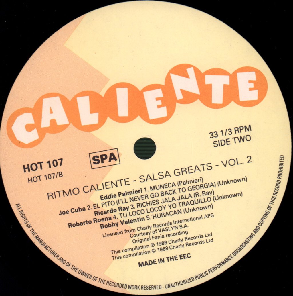 Various Artists - Ritmo Caliente Salsa Greats Vol. 2 - Lp