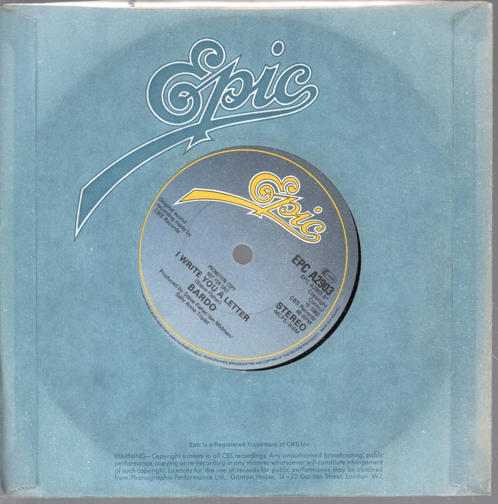 Bardo (80'S Pop Group) - Hang On To Your Heart - 7 Inch