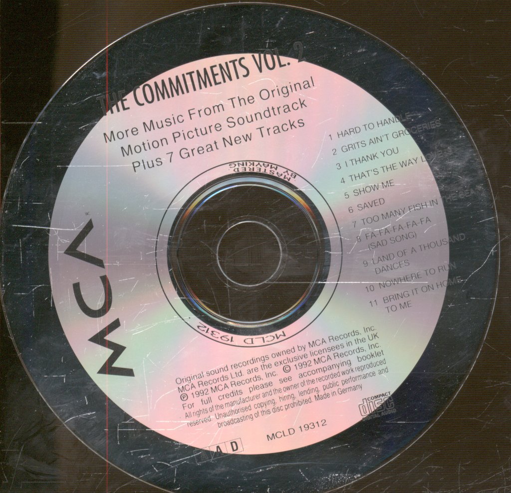 Commitments - Commitments Vol. 2 (Music From The Original Motion Picture Soundtrack) - Cd