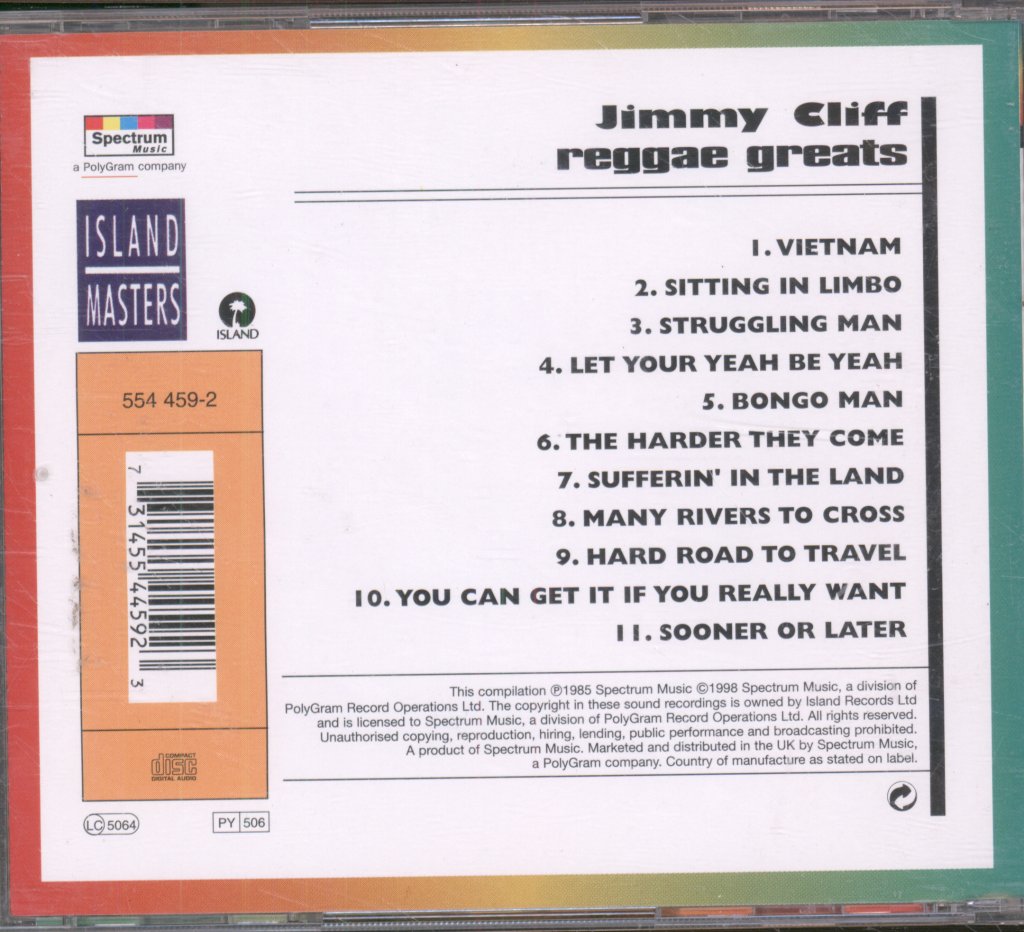 Jimmy Cliff - Reggae Greats - Cd