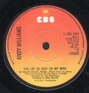 Andy Williams - You Lay So Easy On My Mind - 7 Inch