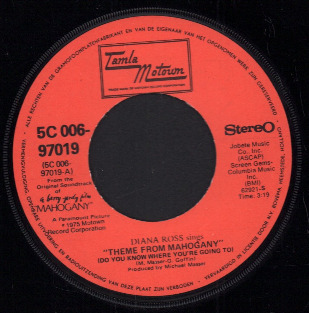 Diana Ross - Theme From Mahogany - 7 Inch