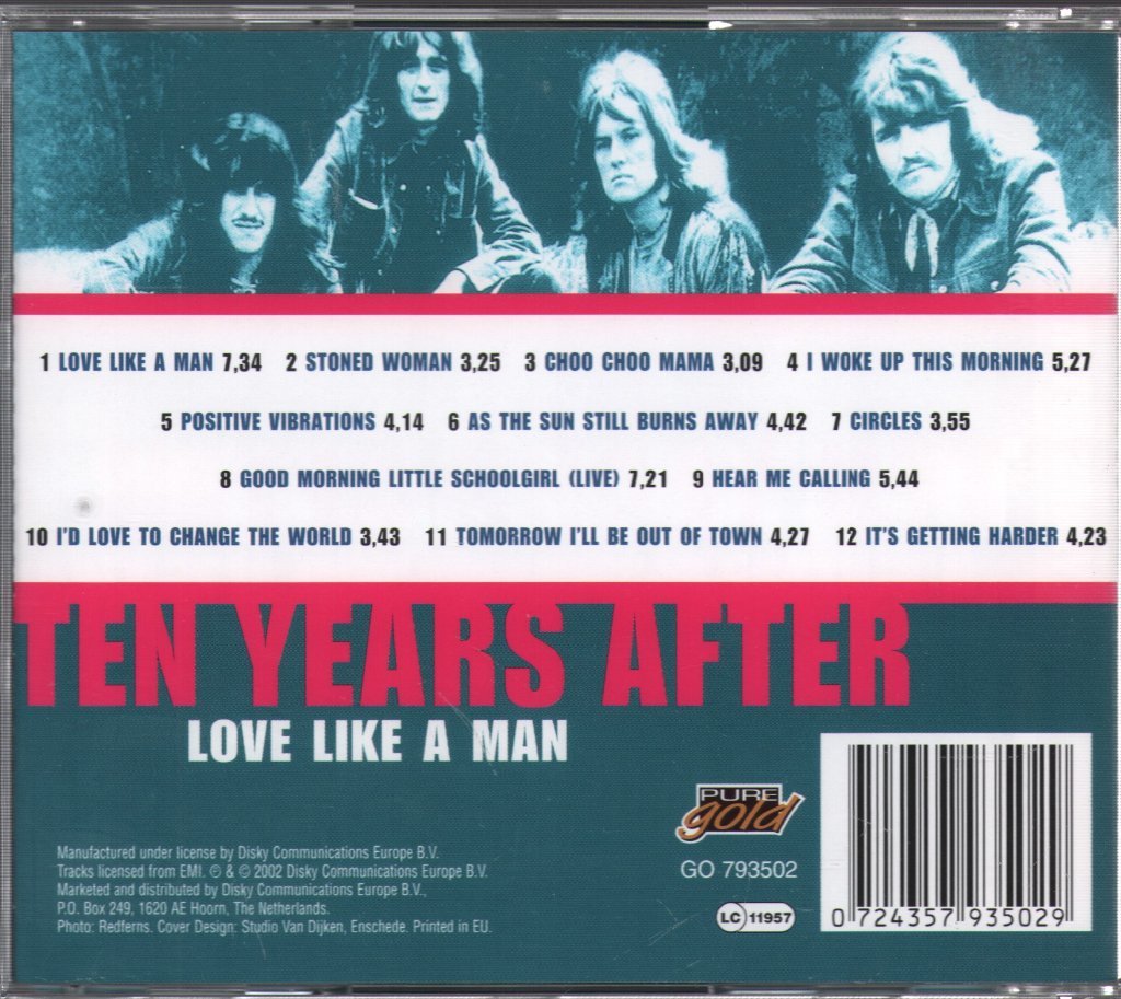 Ten Years After - Love Like A Man - Cd