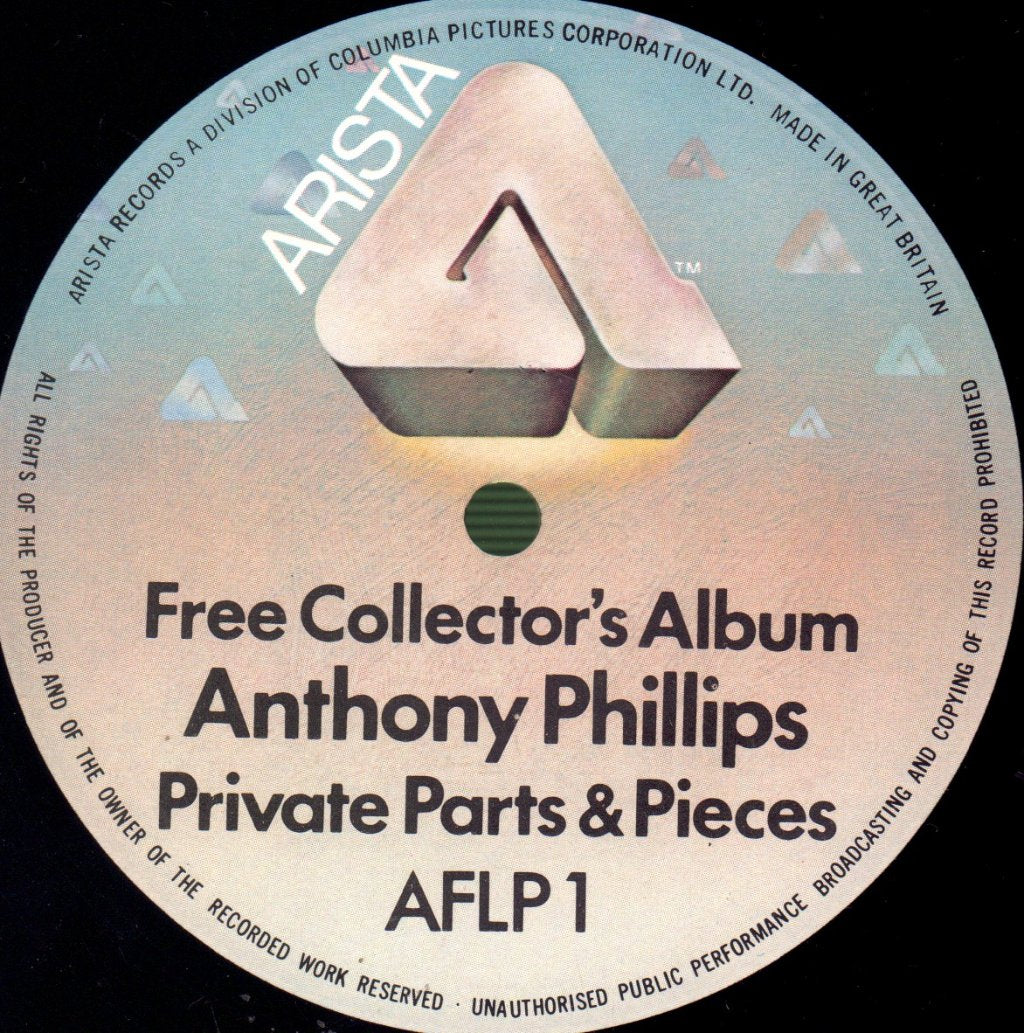 Anthony Phillips - Sides / Private Parts And Pieces - Double Lp