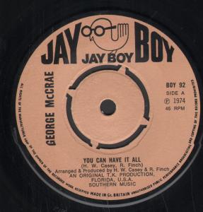 George McCrae - You Can Have It All - 7 Inch