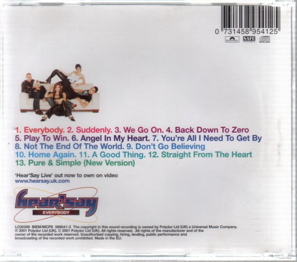Hearsay - Everybody - Cd