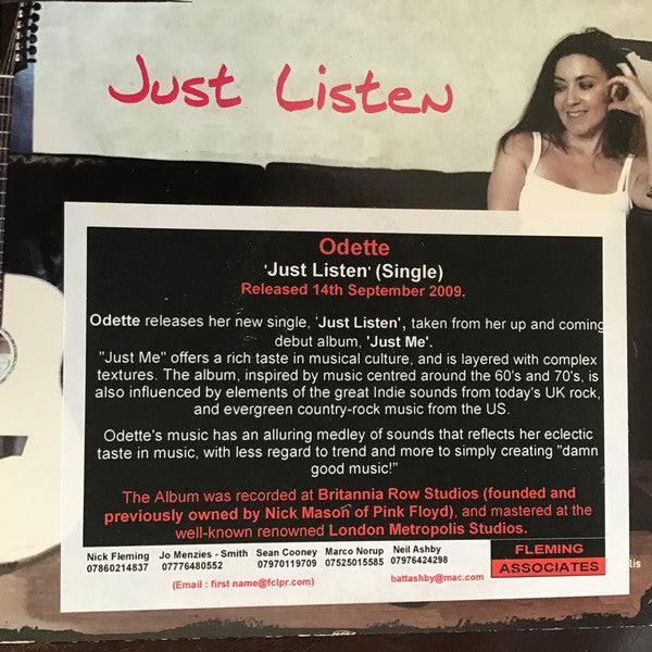 Odette - Just Listen - Cd