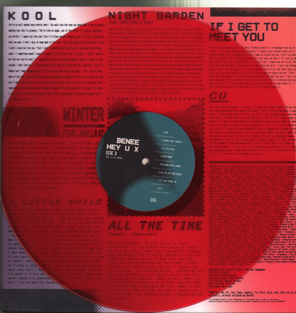Benee - Hey U X - Lp