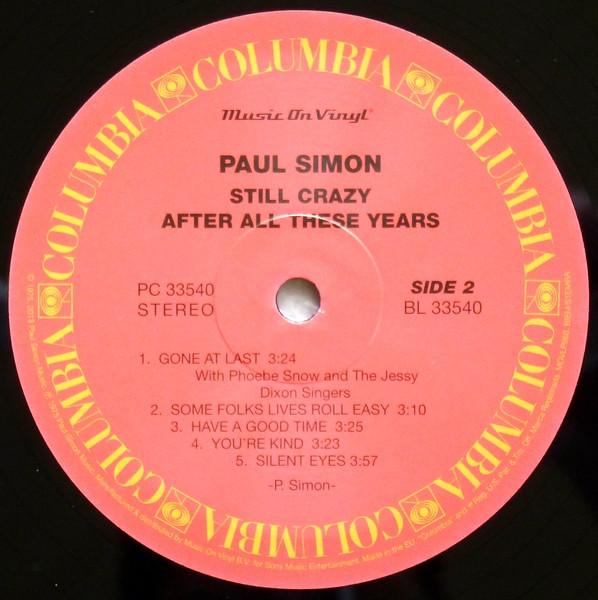 Paul Simon - Still Crazy After All These Years - Lp