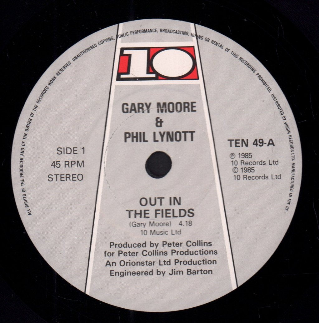 Gary Moore And Phil Lynott - Out In The Fields - Double 7 Inch