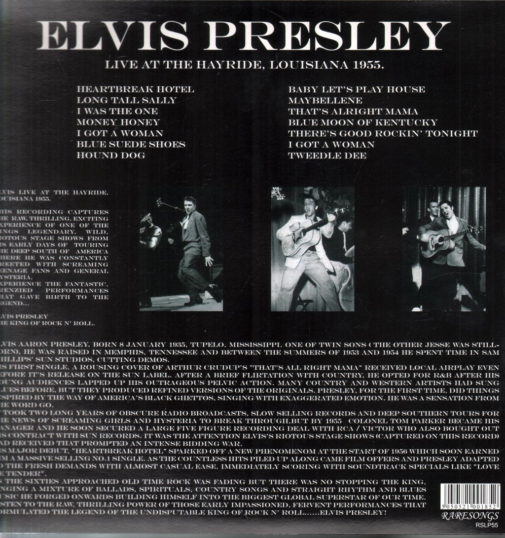 Elvis Presley - Live At The Hayride Louisiana 1955 - Lp