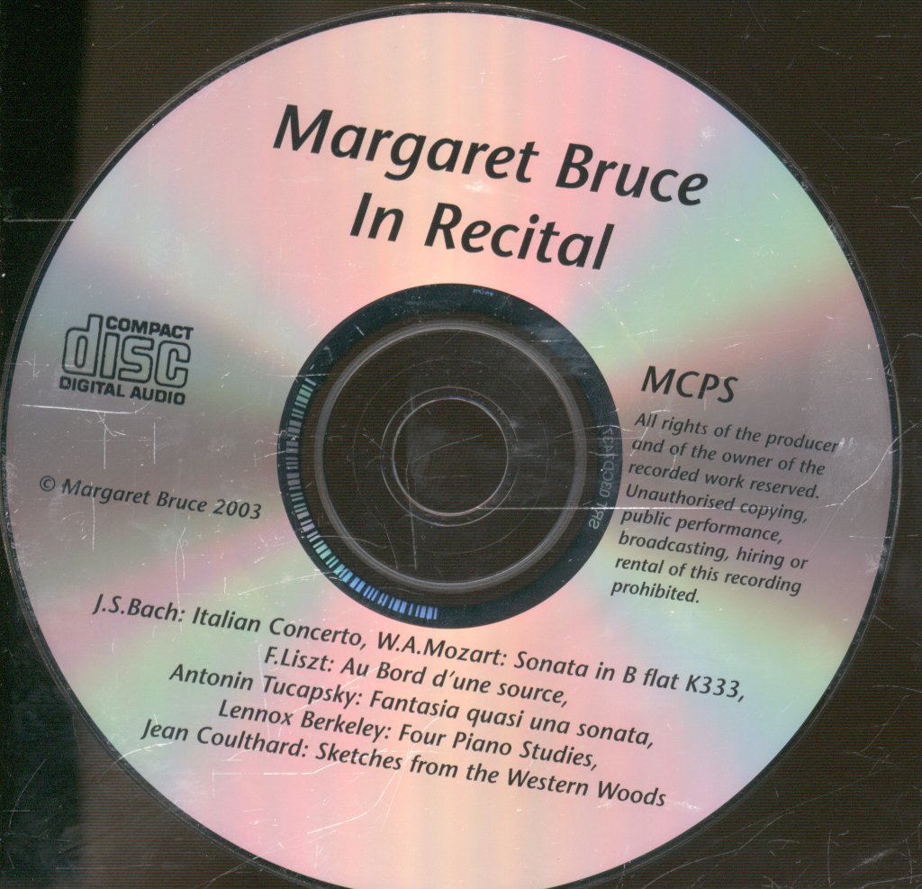 Margaret Bruce - In Recital - Cd