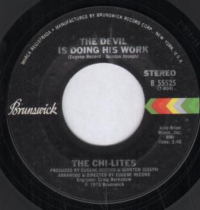 Chi-Lites - Devil Is Doing His Work - 7 Inch